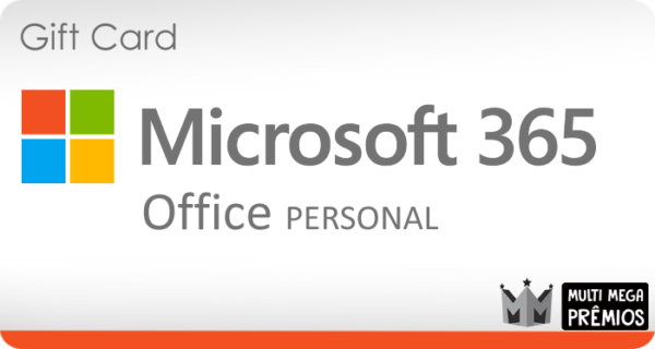 Cartão Presente Microsoft Office 365 Personal Cartão Presente Microsoft Office 365 Personal