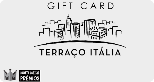 Cartão Presente Terraço Itália - Crédito