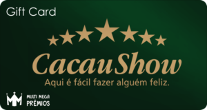 Cartão Presente Cacau Show