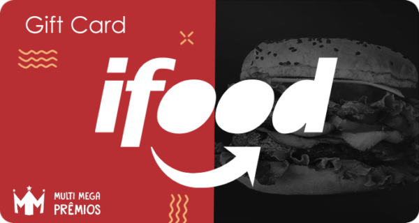 Cartão Presente iFood Físico Cartão Presente iFood Físico