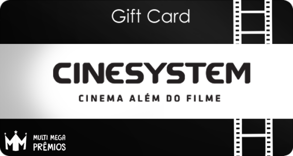 Cartão Presente Ingresso Cinesystem 2D