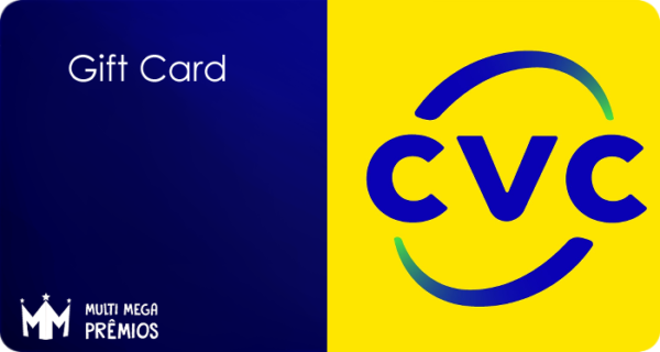 Cartão Presente Vale Viagem CVC Cartão Presente Vale Viagem CVC