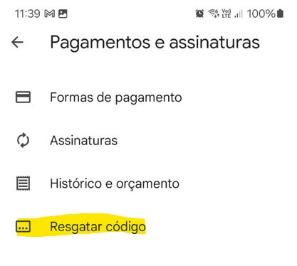 Como ativar o cartão presente google play store